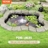 Pond Liner, 6 x 7.6 m 45 Mil Thick, Pliable EPDM Material Pond Skins, Easy Cutting Underlayment for V952-CTFSMHSEPDM20SZTDV0