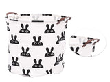 Laundry Basket Cute Rabbit Cotton 40x40x50cm Dirty Clothes Hamper Storage Basket Waterproof Lining V1294-YM0512-3117220249911