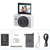 Digital Camera with 3.0 Flip Screen White V1142-OBA1005008743474852
