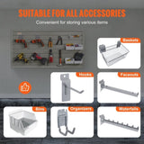Slatwall Panels, 121.9 x 30.48 cm Gray Garage Wall Panels , Heavy Duty Garage Wall V952-BTQBPVCF8SQFMTCK0V0