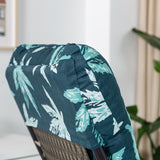 Chaise Loungers Rocking Chair Sofa with Ties,Thick Padded Chaise Lounger Swing Bench V1370-AZ4-06596