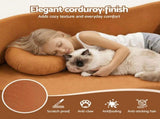 Artiss Folding Sofa Bed Floor Couch 2-in-1 Convertible Futon Loveseat Orange SB-B-SOFA-FD-OR