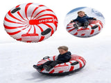 Inflatable Tube For Adults And Kids Heavy Duty Sledding With Handles For Skiing Tubing Snowy V1192-AZ-W-34553