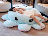 Double-sided blue octopus plush toy, large plush octopus pillow toy blue - Perfect 90cm-max V1237-ZY-203-3581