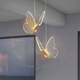 2X Butterfly LED Pendant Lights Nordic Golden Chandelier Lighting for Living Room Bedroom V1192-AZ-W-22896