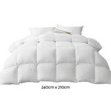 Giselle Bedding 700GSM Goose Down Feather Quilt King QUILT-GOOSE-700-K