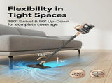4-in-1 cordless vacuum cleaner, 50000RPM motor, 10000Pa suction, 180&deg rotating brush head, dual V1232-XCJ-4HY-002