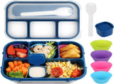 1300 mL 4 Compartment Bento Lunch Box, BPA Free Food Container for Adults, Kids, School, Work, V1189-LC-AMZ-00118