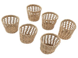 6 PCS Woven Cup Holders Anti Scald Hollow Straw Woven Glass Cup Sleeve for Glass Bottles Plastic V1294-YM0706-3118230180611