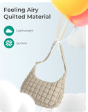 Quilted Crossbody Bag for Women, Lightweight Puffer Purse for Travel, Daily Use & Work V1258-DP02-F-8