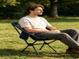 Portable Folding Camping Chair with Carry Bag, Breathable Mesh Outdoor Seat for Hiking, Beach Trips, V1189-LC-AMZ-00057