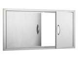 BBQ Access Door, 915x610 mm Double Outdoor Kitchen Door, Stainless Steel Flush Mount Door, Wall V952-SMMBSCJMYS36WMLACV0