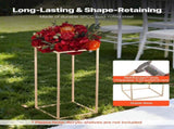 Wedding Flower Stand, 10PCS 60cm Column Flower Stand, Floral Stands with Hidden Screw, Rectangular V952-HLHJLFT10J60KTTF1001V0