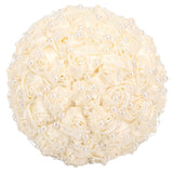 Delicate Bridal Buequet Crystal Artificial Pearl Holding Flowers Wedding Decor V1294-YM0901-3115200012011