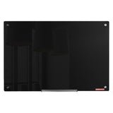 Magnetic Glass Whiteboard 36 x 24 Inch Frameless Dry Erase Board Wall Mounted White Glass Board with V767-VVR-CXGCBLBGHBL3VB8RKV0