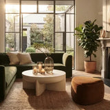 Zelda Sculptural Stone Coffee Table - Sand Textured Finish V355-IA-CT-ZEL-SND