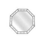 Silver Beaded Framed Mirror - Octagon - 90cm x 90cm V292-MIRR-BDD017