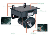 Dark Green Solar Powered Ultrasonic Animal Repeller - Motion Activated Outdoor Pest Deterrent for V888-ELOSUNG32945
