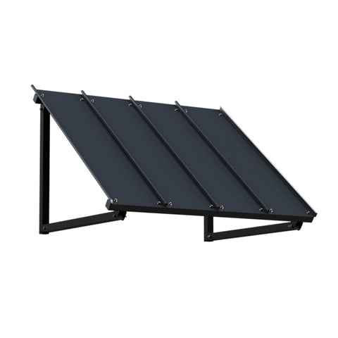 Instahut Window Door Awning Canopy 1mx1.2m Black Metal Frame AWN-B-1X1-METAL-BK