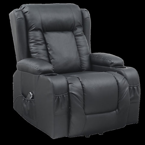 Lift Heated Leather Recliner Electric Massage Chair with USB port V63-847651