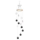 Hanging Disco Ball Decor, Built With Bamboo Ring and Cotton Rope, Lightweight Stable, and Long V1369-AZ3-W-12016