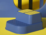 Toilet Step Stool Plastic Non Slip Heavy Duty Rollover Prevention Tool for Baby Children Blue 2 V1294-YM0716-3116220005716