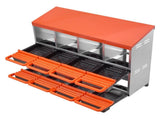 2 Tiers Chicken Nesting Boxes, 8 Compartments, Metal Egg Laying Boxes with Protective Collection V952-JSCDX3045INCK7SDC002V0