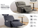 Recliner Covers, Stretch Reclining Chair Covers, Recliner Sofa Slipcovers Stripe Jacquard Recliner V1258-DP02-C-1274
