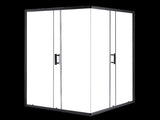 1200 x 800mm Sliding Door Nano Safety Glass Shower Screen By Della Francesca V63-829541