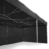 Gazebo Tent Marquee 3x6m PopUp Outdoor Wallaroo Black GAZ-POP-3X6-BK