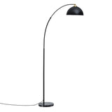 Artiss Modern Arched Floor Lamp Black Standing Heavy-Duty Marble Base for Living Room Bedroom LAMP-FLOOR-ARC-BK