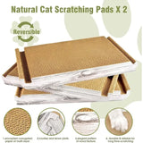 Foldable Triangle Cat Scratcher with 6 Sides V1237-ZY-908-095