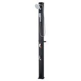 40L Solar Heated Shower, 205cm Showerhead Height Outdoor Shower, with Handheld & Foot Faucet, Hot & V952-TYNLYQHSPVCL8QSDL001V0