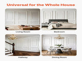 Wall Molding 3 Pack, Wainscoting Panels Kit with Dual-Line Wide & Narrow Profile, Lightweight V952-QMSTJBYXWS319E0MN001V0