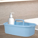 unbranded Cleaning Bucket Caddy Plastic Organizer with Handle Sky-blue V1369-AZ3-W-17102