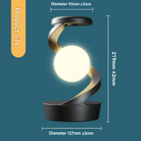 Black Modern Levitating LED Desk Lamp - Spiral Design Atmosphere Light V888-ELOSUNG24983