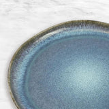 3 Pieces Reactive Glazed Ceramic Organic Fine Dinner Set with Plate and Bowl EARTHY AQUA V274-HA-LA-P0024301-BU