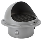 Stainless Steel Air Vent Versatile Weatherproof Round Louvered Exhaust Vent Grill Hood Ventilation V1294-YM0901-3111240142911