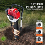 VEVOR 52cc Gas-Powered T Post Driver 2-Stroke Fence Piling Pounder w/ 3 Head V952-SCSQYDZJJH95OBHIQV0