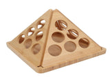 Coffee Capsule Storage Rack Triangular Rotating Wood Desktop Coffee Capsule Organizer for 24 Coffee V1294-YM0901-3118250184111