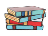 Stained Stacked Books Lamp Resin Handmade Vintage Warm Light Reading Nook Lighting Table Lamp V1294-YM0710-3119230180311