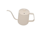 Small Pour Over Coffee Kettle, Stainless Steel, Precisely Controlled Gooseneck Spout, White, 600ml V1263-JX-2997