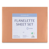 Accessorize Cotton Flannelette Sheet Set 40cm Wall Terracotta King V442-HIN-SHEETS-COTTONFLANNEL-TERRACOTTA-KI