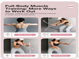 No Cable Fitness Swing Rope, 3.42 Lbs A Pair, 17.32in Pink, Spring Battle Rope For Full Body V1221-XM-LB2716-GM107