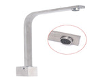 Brushed Nickel Square Spout Gooseneck Arm High Rise Bathtub Filler Water Outlet V1233-SP910BS
