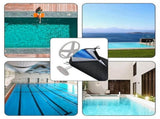 Swimming Pool Solar Reel Cover Waterproof Pool Solar Blanket Reel Cover for Pools Reel Up to 18' V1366-AZ2-W-21671