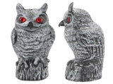 Solar Powered Owl Glowing Eyes Lifelike Appearance Waterproof Sun Resistant Bird Repeller for Home V1294-YM0716-3111220170011