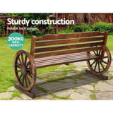 Gardeon Outdoor Garden Bench Wooden 3 Seat Wagon Chair Lounge Patio Furniture ODF-WAGON-3S-CC