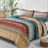 Textured Quilted bedspread and pillowcovers set Add Depth and Dimension - Queen size V745-MAC080375Q13U