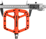 Extra Large MTB Flat Pedal Orange Nylon Composite 208g Stud Pin Grips ORANGE Rockbros V382-ORANGERBPEDAL